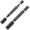 Staedtler Lumocolor Permanent Marker Duo 348 Spids F Spids M 0.6 Mm 1.5 Mm 10 Enheder