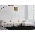 Hannah Home - Hjørnesofa Muffin 4-sædet - Hvid - Sofaer med chaiselong - - Homeroom