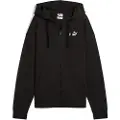 Puma ESS Small No. 1 Logo Comfort Full-Zip Hoodie Women, Clothing, Black, XS