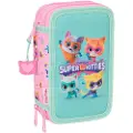 Safta Triple Filled Superkitties Penalhus 37 Stykker