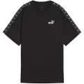 Puma ESS TAPE Relaxed Tee Women, Clothing, Black, L
