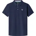 Hackett London Hackett Londontil mænd. HM563413 Heritage Crest Logo Polo shirt blå (M), Casual, Bomuld, Korte ærmer
