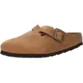 Birkenstock Birkenstocktil mænd. 1028310 Træsko i læder Boston brun (42), Fast, Ingen, Casual