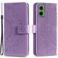 Mtp Products Motorola Moto G35 Mandala Serie Pung Etui - Lilla