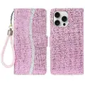 Mtp Products iPhone 16 Pro Max Stilfuldt glitterpungetui - pink