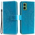 Mtp Products Motorola Moto G35 Mandala Serie Pung Etui - Blå