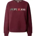 Pepe Jeans Pepe Jeanstil kvinder. PL581485 Reagan-sweater rødbrun (M), Casual, Bomuld