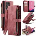CASEME Samsung Galaxy S25 Ultra Caseme C30 Multifunktionel Pung - Rød