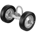 Vevor skydeportssæt, 6" rulleportsbeslagsæt, universelle skydeportsruller, skinnehjul, kraftig skydeportsføringsrulle til skydeporte og rulleporte, 600 lbs maks. belastning, sort