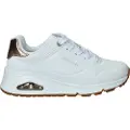 SKECHERS Skecherstil kvinder/piger. 310545L Træningssko Uno Gen1 Shimmer A hvid (31), 3-5 cm, Blonder, Casual, børnetøj