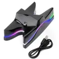 24hShop Ladestation LED Dual til PS4 kontroller