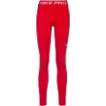 Nike Pro-leggings med mesh-paneler og mellemhøj talje til kvinder - rød