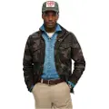 Superdry Superdrytil mænd. M5011946A Militærjakke Rookie brun, grøn (M), Casual, Camouflage, Bomuld