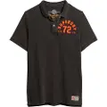 Superdry Superdrytil mænd. M1110396A Vintage Athletic polo shirt sort (M), Casual, Bomuld, Korte ærmer