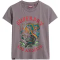 Superdry Tattoo Rhinestone Fitted T-shirt Med Korte ærmer