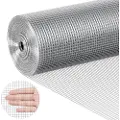 Vevor Hardware-dug, 1/4 tommer 36 tommer x 50 fod 23 gauge, varmgalvaniseret trådnetrulle, hønsenethegn, trådnet til kaninbure, have, små gnavere