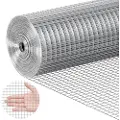 Vevor Hardware-dug, 1/2 tommer 24 tommer x 25 fod 19 gauge, varmgalvaniseret trådnetrulle, hønsenethegn, trådnet til kaninbure, have, små gnavere