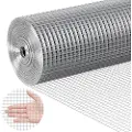 Vevor Hardware-dug, 1/2 tommer 48 tommer x 50 fod 19 gauge, varmgalvaniseret trådnetrulle, hønsenethegn, trådnet til kaninbure, have, små gnavere