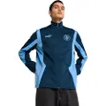 Puma Manchester City ftblNRGY+ Jacket Men, Clothing, Marine Blue/Blazing Blue, M