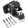 Vevor Pintle Hitch 2-5/16" Mount Hitch Ball til 2,5"-3" Lunette Ring 20000 lbs