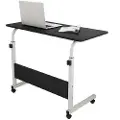 24hShop Indstillleligt Laptopbord med hjul