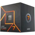 AMD Ryzen 7 7700 Wraith Prism CPU - 8 kerner - 3.8 GHz - AM5 - Boxed (med køler)