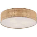 QAZQA Orientalsk Rattan Loftslampe 38 cm - Trammy