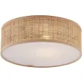 QAZQA Orientalsk rattan loftslampe 30 cm - Trammy