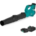 Vonroc Løvblæser 20V – Axial design | Luftmængde 420m3/t | Inkl. 2x 2.0Ah akku og oplader