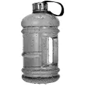 24hShop Sportsflaske á 2,2L med hank - Klar/Sort