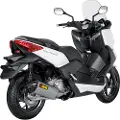 Akrapovic Line Steel&carbon X-max 250/x-city 250 Ref:s-y2so7-hrss Ikke-homologeret Slip-on Lyddæmper