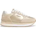 Pepe Jeans Pepe Jeanstil kvinder. PLS60033 Rusper Shine hjemmesko i guldlæder (37), Guldfarvet, Fast, Blonder, Casual