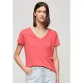 Superdry Studios Slub Embroidered Kortærmet V-hals T-shirt