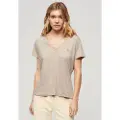 Superdry Studios Slub Embroidered Kortærmet V-hals T-shirt