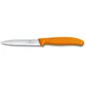 Victorinox Grøntsagskniv 10 cm, savtakket blad, orange, plastik, Victorinox