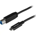 StarTech.com Usb-kabel 1m. Usb C Usb B Sort
