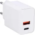 Grundig vægoplader 20W med 1 USB, 1 USB-C