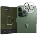 Hofi iPhone 15 Pro/15 Pro Max Hofi Cam Pro+ Kameralinsebeskytter i Hærdet Glas - Gennemsigtig / Sort