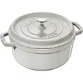 Staub Gryde gryde COCOTTE 28 cm, rund, hvid trøffel, støbejern, Staub