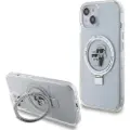 Karl Lagerfeld Klhmp14shmrskch Iphone 14.15.13 6.1 Biały Ring Stand Karl&choupettte Telefonetui