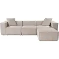 Atelier Del Sofa - Hjørnesofa - Lora - Beige - 3-pers. sofaer - - Homeroom