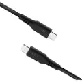 FIXED LIQUID Silicone 60W - USB-C <-> USB-C - 0.5m - Sort