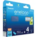Panasonic Eneloop BK-3MCDEC4BE Genopladelige AA-batterier 2000mAh m. opbevaringsboks - 4 stk.