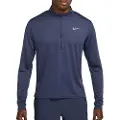 Nike Pacer Dri-FIT-løbetop med 1/2 lynlås til mænd - blå
