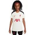 Nike Maskinstrikket Liverpool FC Strike Special Edition Nke Dri-FIT-fodboldtrøje med korte ærmer til større børn - hvid