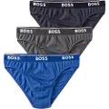 Hugo Boss BOSStil mænd. 50475273 3-pak Power Briefs Blå, Navy, Grå (L), Afslappet, Bomuld