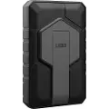 Urban Armor Gear wireless power bank - rugged with stand MagSafe compatible - 24 pin USB-C USB - 20 Watt Powerbank - Sort - 10000 mAh