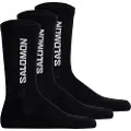 Salomon Everyday Crew, sokker, 3-pak, sort