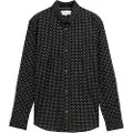 Tom Tailor Fitted Printed Poplin Skjorte Med Lange ærmer