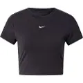 Nike Kort, maskinstrikket Nike Sportswear Chill-T-shirt til kvinder - sort